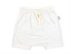 Petit Piao pearl blue/offwhite shorts striber